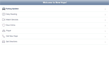 Tablet Screenshot of m.enewhope.org