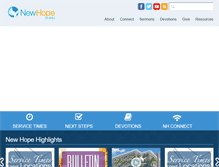 Tablet Screenshot of enewhope.org